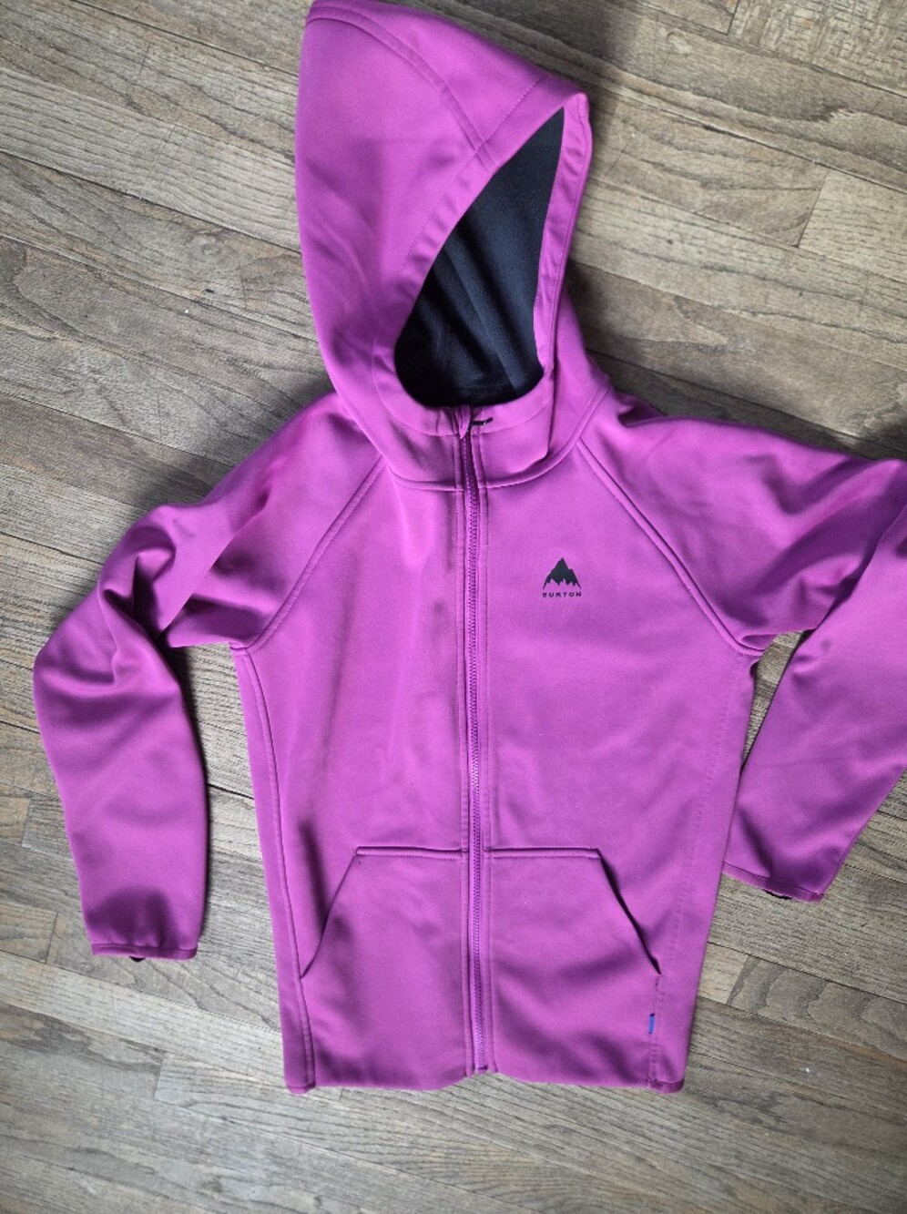 Burton Kids Magenta Hooded Zip-Up Jacket Sz Xlarge